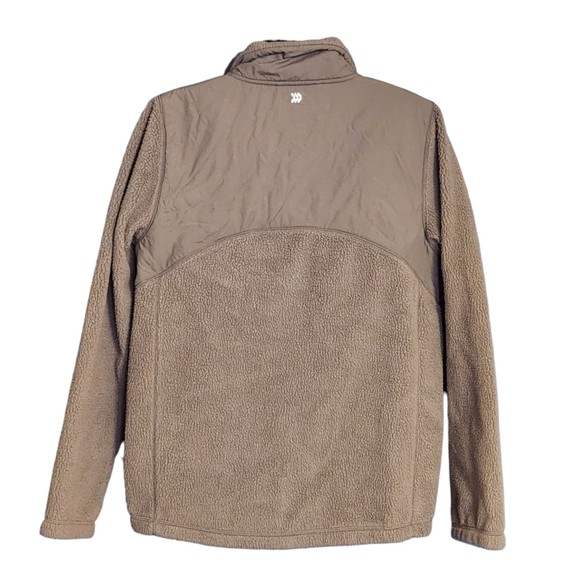 All-in-Motion Men's Sherpa Fleece Jacket - Size Small, Grey, Zipper Pockets - Picture 2 of 5